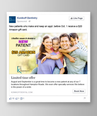 Dentistry Marketing Facebook Ad by BRITE