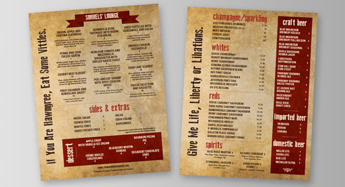 Hotel Restaurant Menu by BRITE