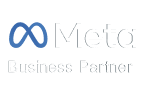Meta Business Partner in white